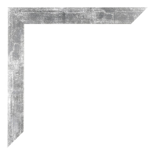Mura MDF Bilderrahmen 30x50cm Silberglanz Vintage Detail Ecke | Yourdecoration.de