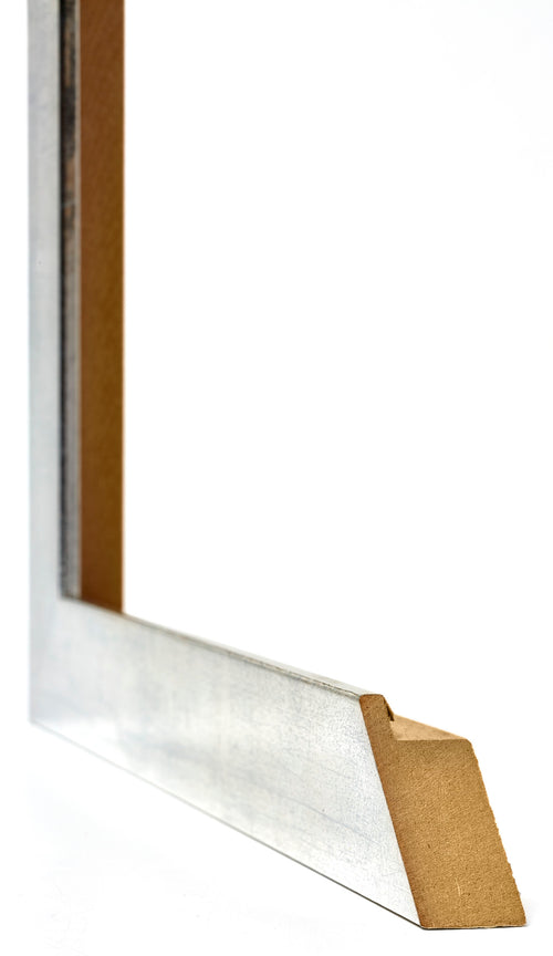 Mura MDF Bilderrahmen 30x50cm Silberglanz Vintage Detail Querschnitt | Yourdecoration.de