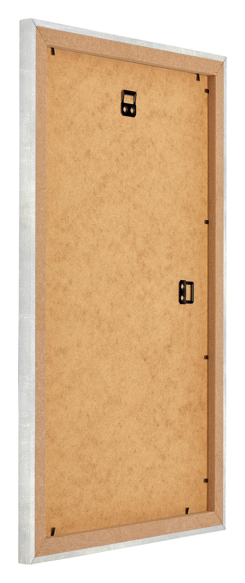 Mura MDF Bilderrahmen 30x50cm Silberglanz Vintage Rucksteite Schrag | Yourdecoration.de