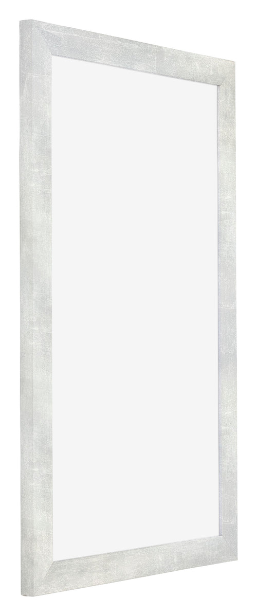 Mura MDF Bilderrahmen 30x50cm Silberglanz Vintage Vorne Schrag | Yourdecoration.de