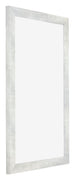Mura MDF Bilderrahmen 30x50cm Silberglanz Vintage Vorne Schrag | Yourdecoration.de
