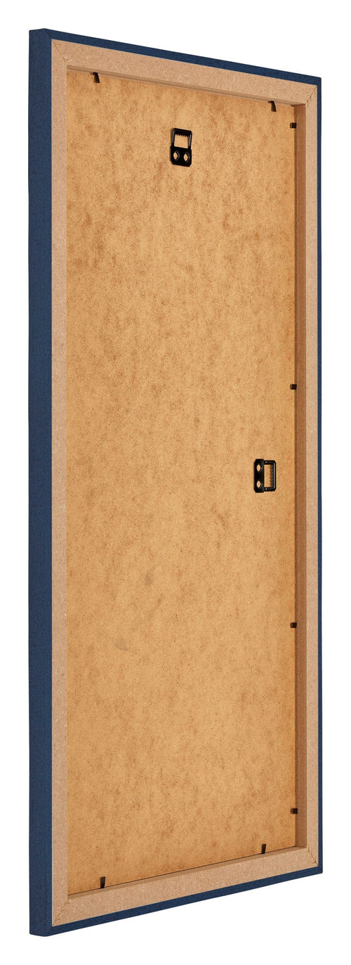 Mura MDF Bilderrahmen 30x60cm Dunkelblau Gewischt Rucksteite Schrag | Yourdecoration.de