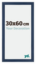 Mura MDF Bilderrahmen 30x60cm Dunkelblau Gewischt Vorne Messe | Yourdecoration.de