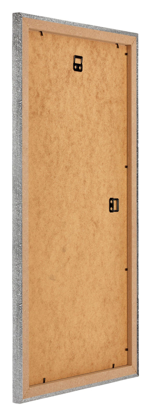 Mura MDF Bilderrahmen 30x60cm Grau Gewischt Rucksteite Schrag | Yourdecoration.de