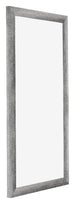 Mura MDF Bilderrahmen 30x60cm Grau Gewischt Vorne Schrag | Yourdecoration.de