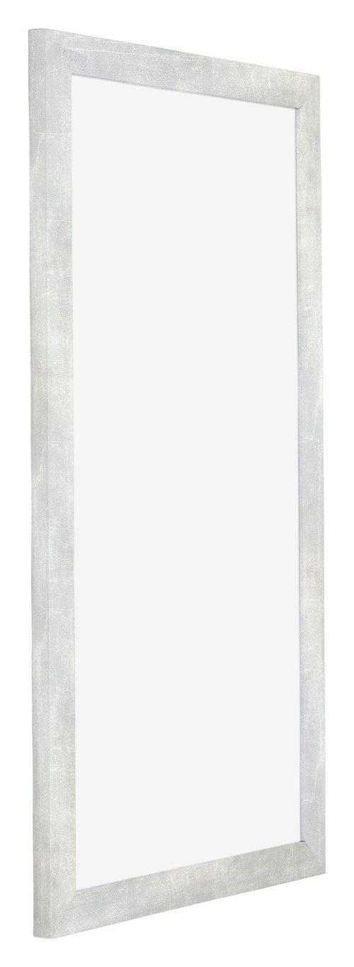 Mura MDF Bilderrahmen 30x60cm Silberglanz Vintage Vorne Schrag | Yourdecoration.de
