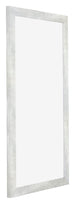 Mura MDF Bilderrahmen 30x60cm Silberglanz Vintage Vorne Schrag | Yourdecoration.de