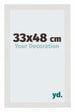 Mura MDF Bilderrahmen 33x48cm Weiß Matt Vorne Messe | Yourdecoration.de
