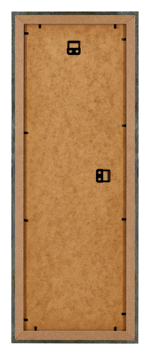 Mura MDF Bilderrahmen 33x98cm Blau Gold Meliert Ruckseite | Yourdecoration.de