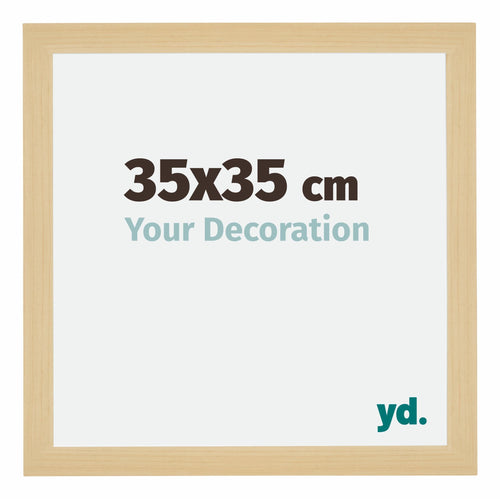 Mura MDF Bilderrahmen 35x35cm Ahorn Dekor Vorne Messe | Yourdecoration.de