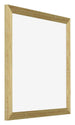Mura MDF Bilderrahmen 35x35cm Gold Glanz Vorne Schrag | Yourdecoration.de