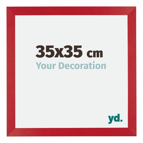 Mura MDF Bilderrahmen 35x35cm Rot Vorne Messe | Yourdecoration.de