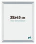 Mura MDF Bilderrahmen 35x45cm Aluminium Geburstet Vorne Messe | Yourdecoration.de