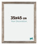 Mura MDF Bilderrahmen 35x45cm Metall Vintage Vorne Messe | Yourdecoration.de