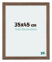 Mura MDF Bilderrahmen 35x45cm Nussbaum Dunkel Vorne Messe | Yourdecoration.de