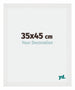 Mura MDF Bilderrahmen 35x45cm Weiss Hochglanz Vorne Messe | Yourdecoration.de