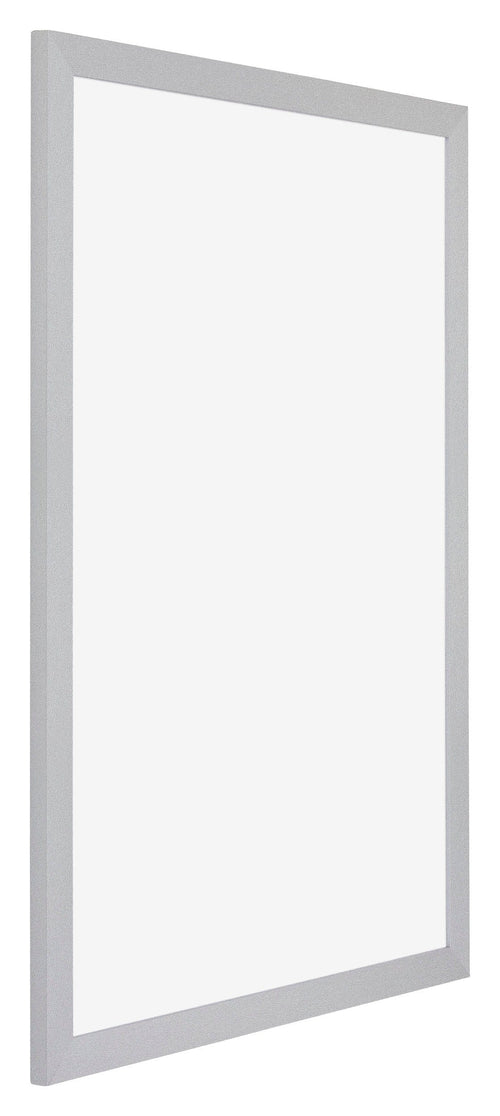 Mura MDF Bilderrahmen 35x50cm Silber Matt Vorne Schrag | Yourdecoration.de