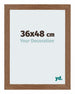 Mura MDF Bilderrahmen 36x48cm Eiche Rustikal Vorne Messe | Yourdecoration.de