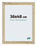 Mura MDF Bilderrahmen 36x48cm Sonoma Eiche Vorne Messe | Yourdecoration.de