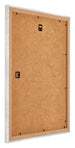 Mura MDF Bilderrahmen 36x49cm Silberglanz Vintage Ruckseite Schrag | Yourdecoration.de