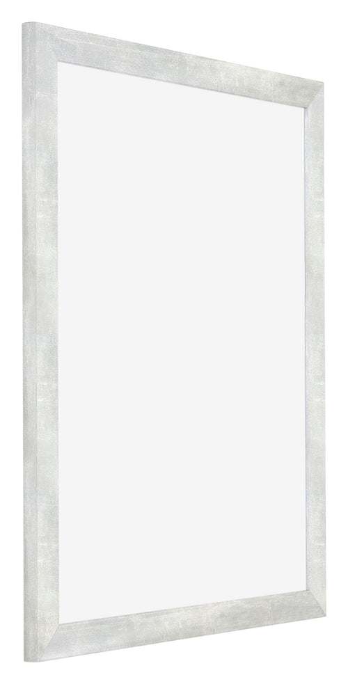 Mura MDF Bilderrahmen 36x49cm Silberglanz Vintage Vorne Schrag | Yourdecoration.de