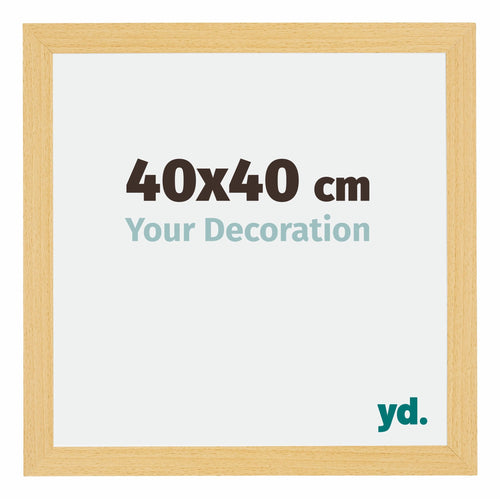 Mura MDF Bilderrahmen 40x40cm Buche Dekor Vorne Messe | Yourdecoration.de