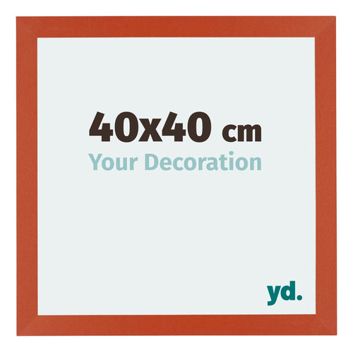 Mura MDF Bilderrahmen 40x40cm Orange Vorne Messe | Yourdecoration.de