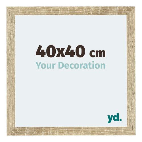 Mura MDF Bilderrahmen 40x40cm Sonoma Eiche Vorne Messe | Yourdecoration.de