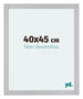 Mura MDF Bilderrahmen 40x45cm Silber Matt Vorne Messe | Yourdecoration.de