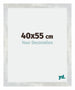 Mura MDF Bilderrahmen 40x55cm Silberglanz Vintage Vorne Messe | Yourdecoration.de