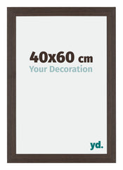 Mura MDF Bilderrahmen 40x60cm Eiche Dunkel Vorne Messe | Yourdecoration.de
