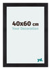 Mura MDF Bilderrahmen 40x60cm Schwarz Gemasert Vorne Messe | Yourdecoration.de