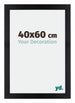Mura MDF Bilderrahmen 40x60cm Schwarz Matt Vorne Messe | Yourdecoration.de