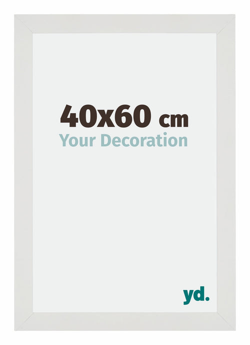 Mura MDF Bilderrahmen 40x60cm Weiss Matt Vorne Messe | Yourdecoration.de