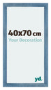 Mura MDF Bilderrahmen 40x70cm Hell Blau Geveegd Vorne Messe | Yourdecoration.de