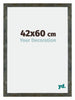 Mura MDF Bilderrahmen 42x60cm Blau Gold Meliert Vorne Messe | Yourdecoration.de