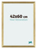 Mura MDF Bilderrahmen 42x60cm Gold Glanz Vorne Messe | Yourdecoration.de