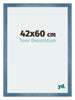 Mura MDF Bilderrahmen 42x60cm Hell Blau Geveegd Vorne Messe | Yourdecoration.de