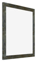 Mura MDF Bilderrahmen 45x45cm Blau Gold Meliert Vorne Schrag | Yourdecoration.de