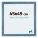 Mura MDF Bilderrahmen 45x45cm Hell Blau Geveegd Vorne Messe | Yourdecoration.de