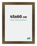 Mura MDF Bilderrahmen 45x60cm Bronze Dekor Vorne Messe | Yourdecoration.de