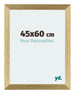 Mura MDF Bilderrahmen 45x60cm Gold Glanz Vorne Messe | Yourdecoration.de