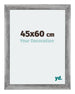 Mura MDF Bilderrahmen 45x60cm Grau Gewischt Vorne Messe | Yourdecoration.de