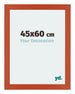 Mura MDF Bilderrahmen 45x60cm Orange Vorne Messe | Yourdecoration.de