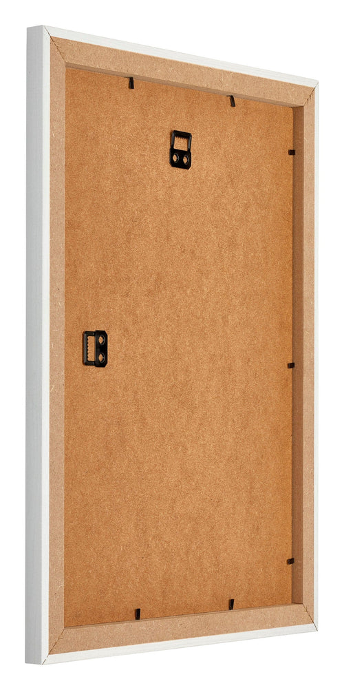 Mura MDF Bilderrahmen 45x60cm Weiss Gewischt Rückseite Schräg | Yourdecoration.de