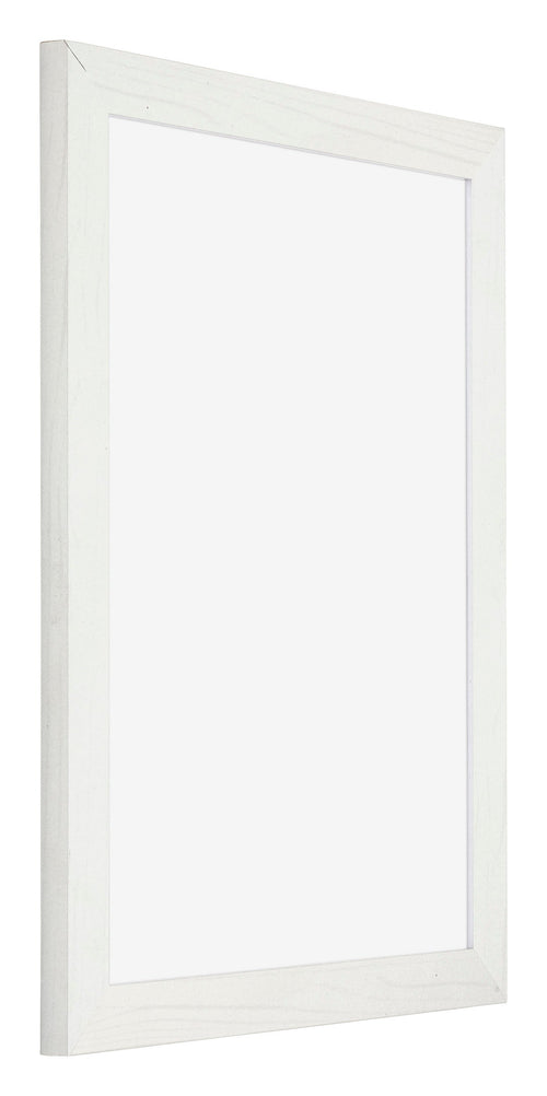 Mura MDF Bilderrahmen 45x60cm Weiss Gewischt Vorne Schräg | Yourdecoration.de