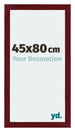 Mura MDF Bilderrahmen 45x80cm Weinrot Gewischt Vorne Messe | Yourdecoration.de