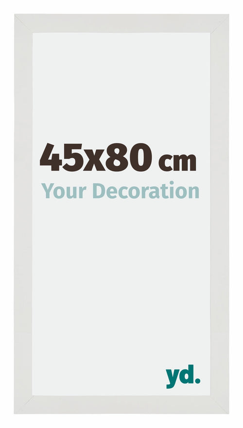 Mura MDF Bilderrahmen 45x80cm Weiss Matt Vorne Messe | Yourdecoration.de