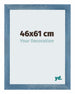 Mura MDF Bilderrahmen 46x61cm Hellblau Gewischt Vorne Messe | Yourdecoration.de
