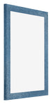 Mura MDF Bilderrahmen 46x61cm Hellblau Gewischt Vorne Schrag | Yourdecoration.de